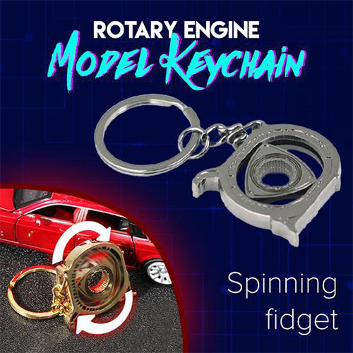 Rotary Engine Model Keychain