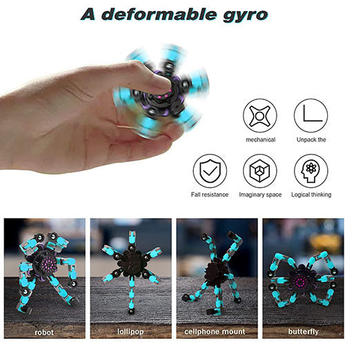 Transformable Fingertip Anxiety Stress Relief Toy for Kids & Adults