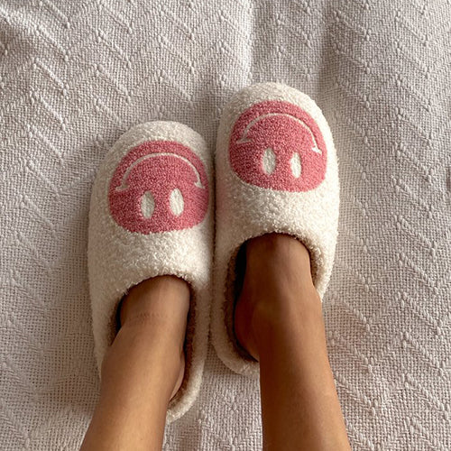 HAPPY HOME SLIPPERS — PINK (PREORDER)
