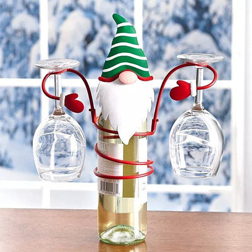 Holiday Wine Bottle Glass Holders- 50% OFF TODAY