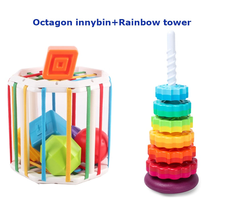 Rainbow Shape/Color Sorter Game