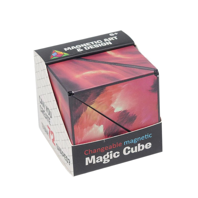 Changeable magnetic magic cube